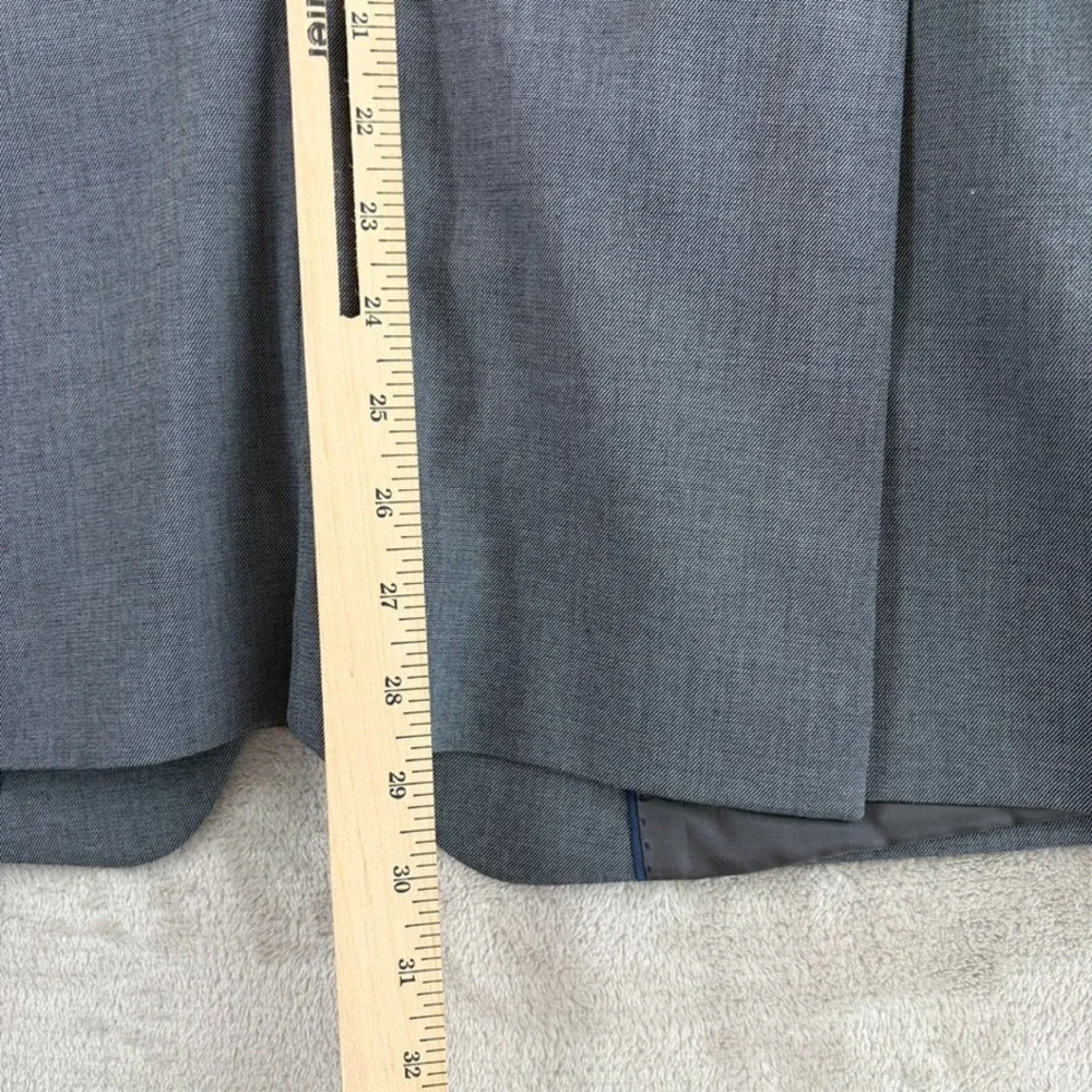 Banana Republic Slim Fit 2 Piece Suit‎ Grey Sharkskin Men 44R Pants 33x29 Office